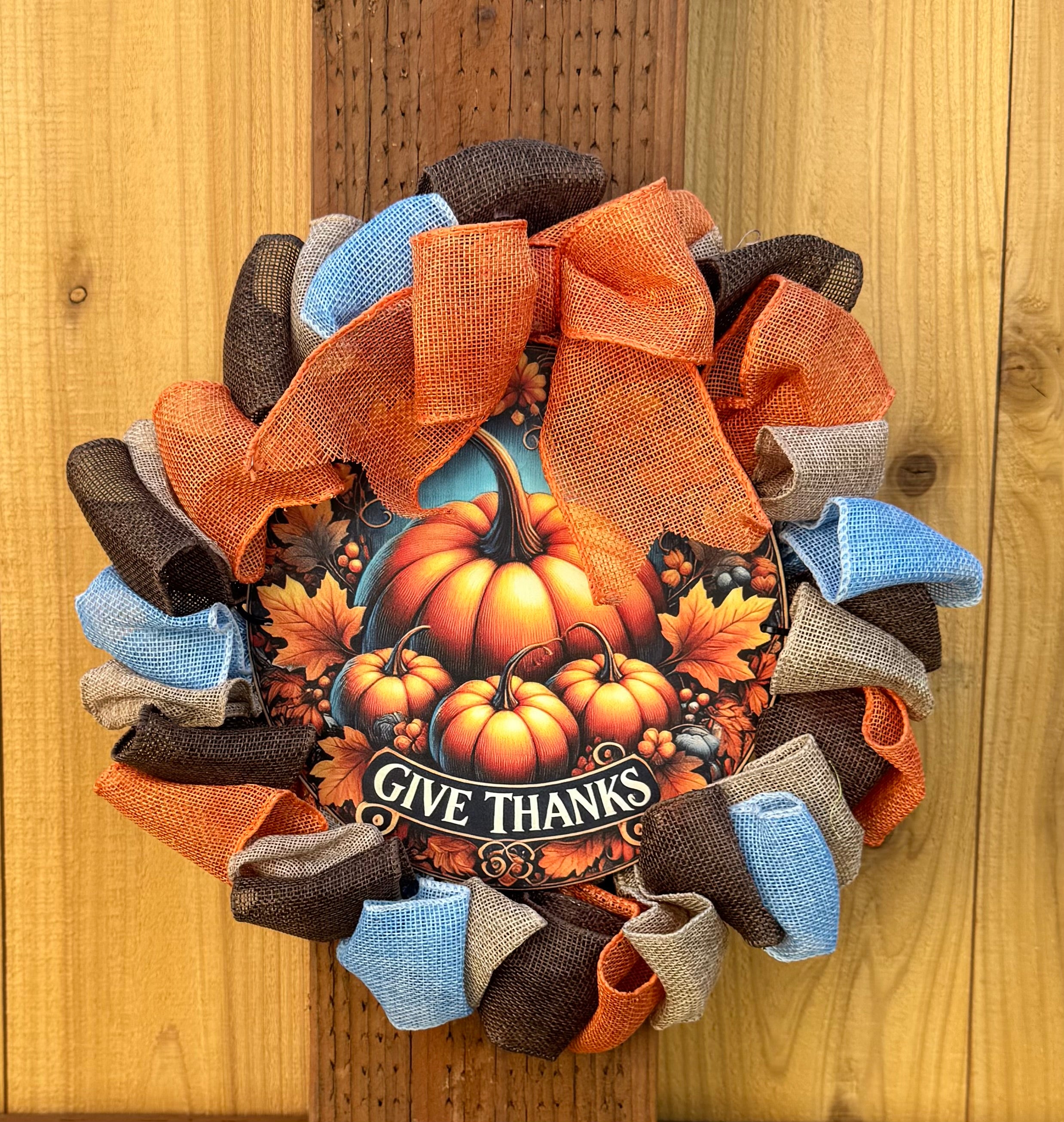 Give Thanks Autumn Wreath